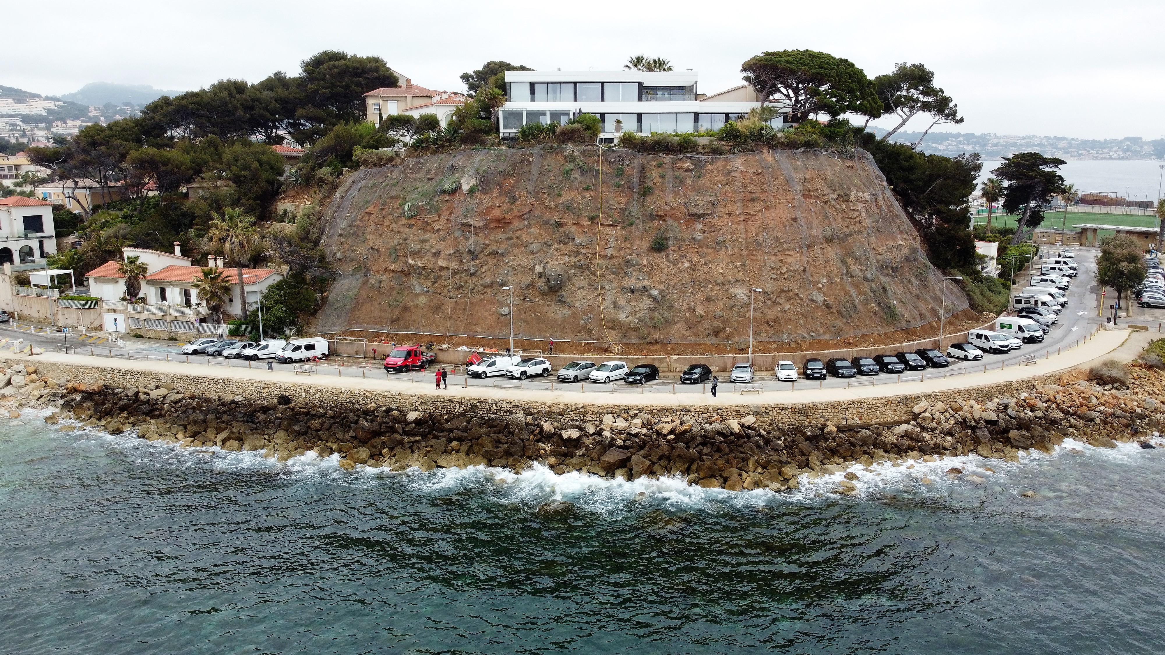 Confortement de falaise