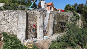 Travaux de confortement de falaise région PACA